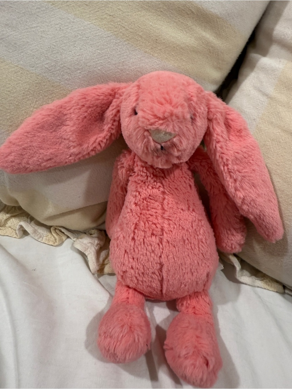 jellycat small 8” retired bashful coral bunny